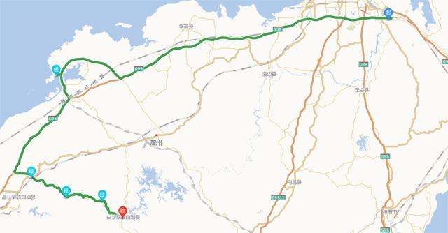 海口美蘭機(jī)場至白沙城際巴士乘車地點及時間